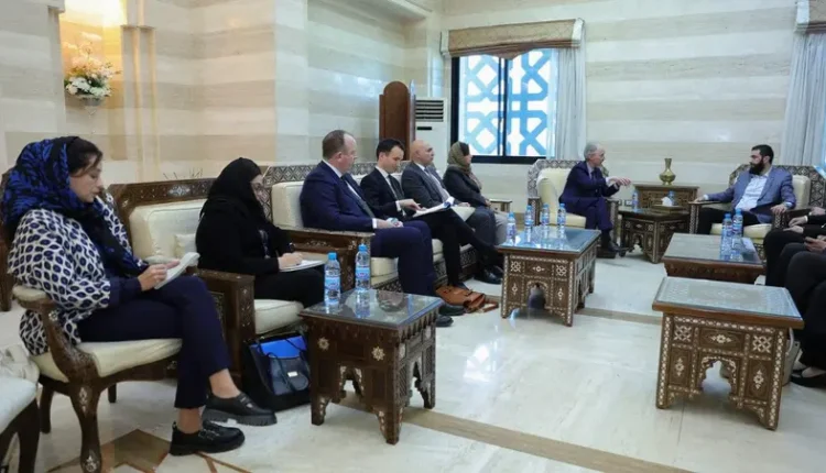 احمد الشرع مع غير بيدرسون في دمشق