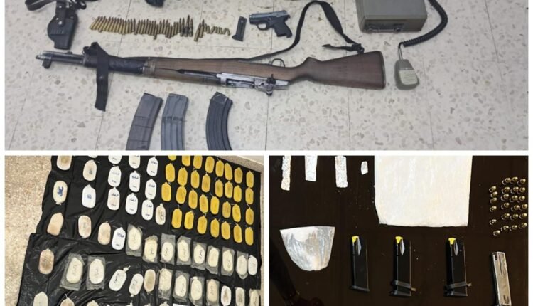 ضبط كميات ضخمة من المخدرات والأسلحة
